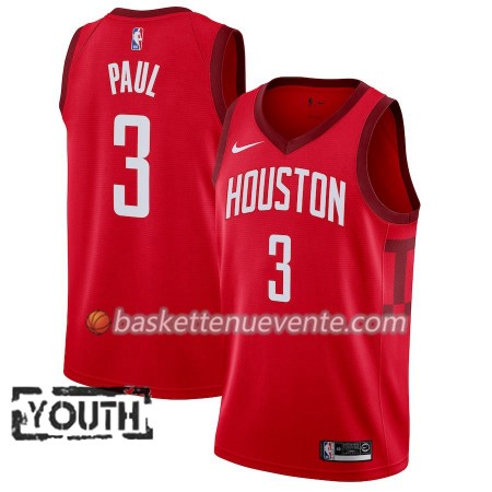 Maillot Basket Houston Rockets Chris Paul 3 2018-19 Nike Rouge Swingman - Enfant